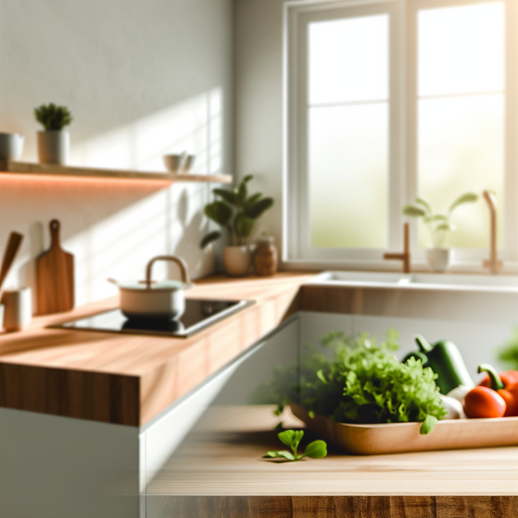 Warm inviting home kitchen